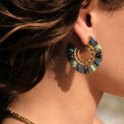 Créoles RAFIA 5 Créoles RAFIA -Agatha Boutique 02380576 109 TU M2