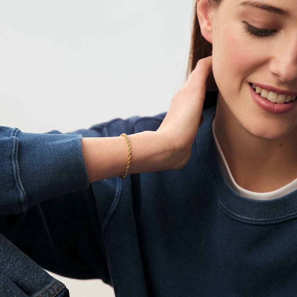 Bracelet Souple CHAÎNE CORDE 7 Bracelet Souple CHAÎNE CORDE – Image 7