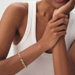 Bracelet Souple MAILLE MARTELÉE 9 Bracelet Souple MAILLE MARTELÉE -Agatha Boutique 02480321 157 TU M1