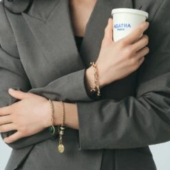 Bracelet Souple MAILLE PALMIER -Agatha Boutique 02480354 157 TU M4