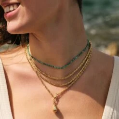 Collier Ras Du Cou PIERRES NATURELLES -Agatha Boutique 02680230 370 TU M2