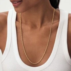 Sautoir CHAÎNE CORDE -Agatha Boutique 02680231 157 TU M1