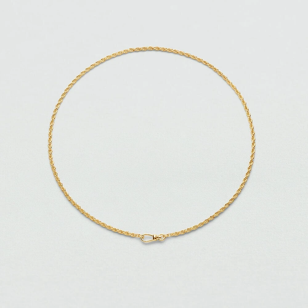 Collier Mi-long CHAÎNE CORDE 2 Collier Mi-long CHAÎNE CORDE – Image 2