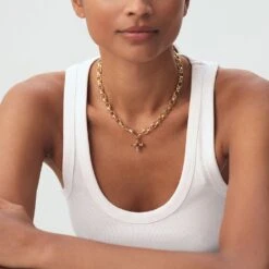 Collier Ras Du Cou MAILLE MARTELÉE 16 Collier Ras Du Cou MAILLE MARTELÉE -Agatha Boutique 02680237 157 TU M3