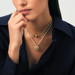 Collier Ras Du Cou MAILLE BIZANTINE -Agatha Boutique 02680420 157 TU M2