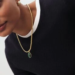 Collier Ras Du Cou MAILLE BIZANTINE -Agatha Boutique 02680420 157 TU M3