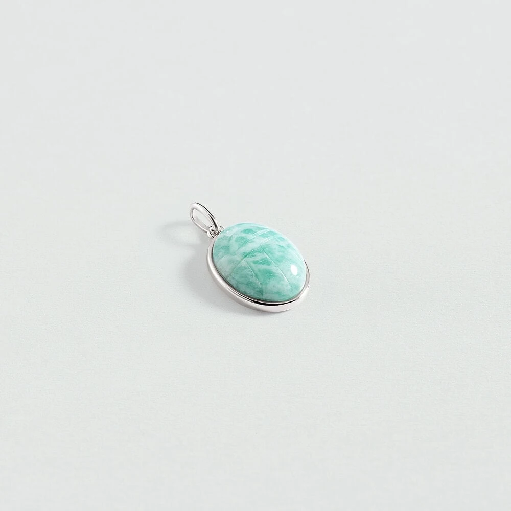 Pendentif SCARABÉ AMAZONITE 1 Pendentif SCARABÉ AMAZONITE