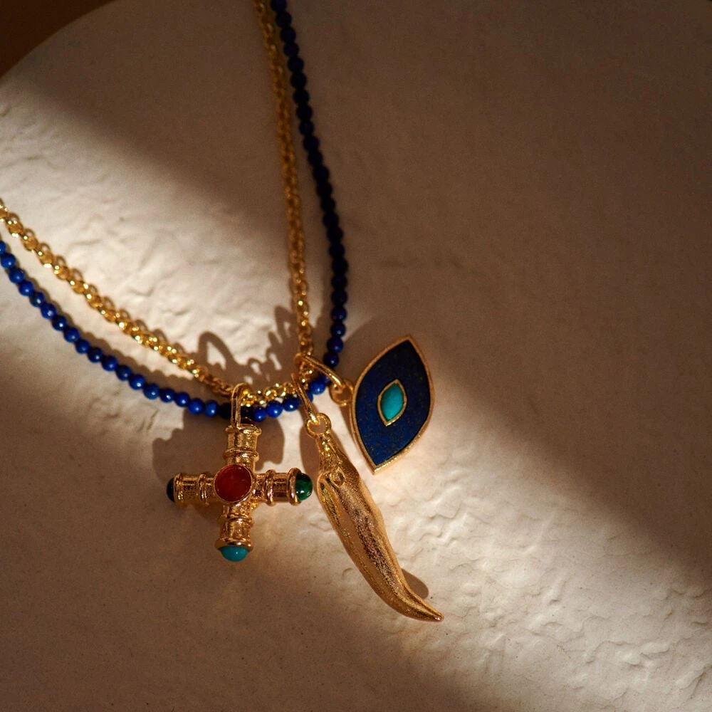 Pendentif ŒIL LAPIS LAZULI 7 Pendentif ŒIL LAPIS LAZULI – Image 7