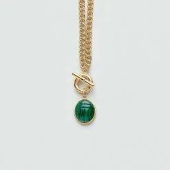 Pendentif SCARABÉ MALACHITE 11 Pendentif SCARABÉ MALACHITE -Agatha Boutique 02880065 658 TU 03