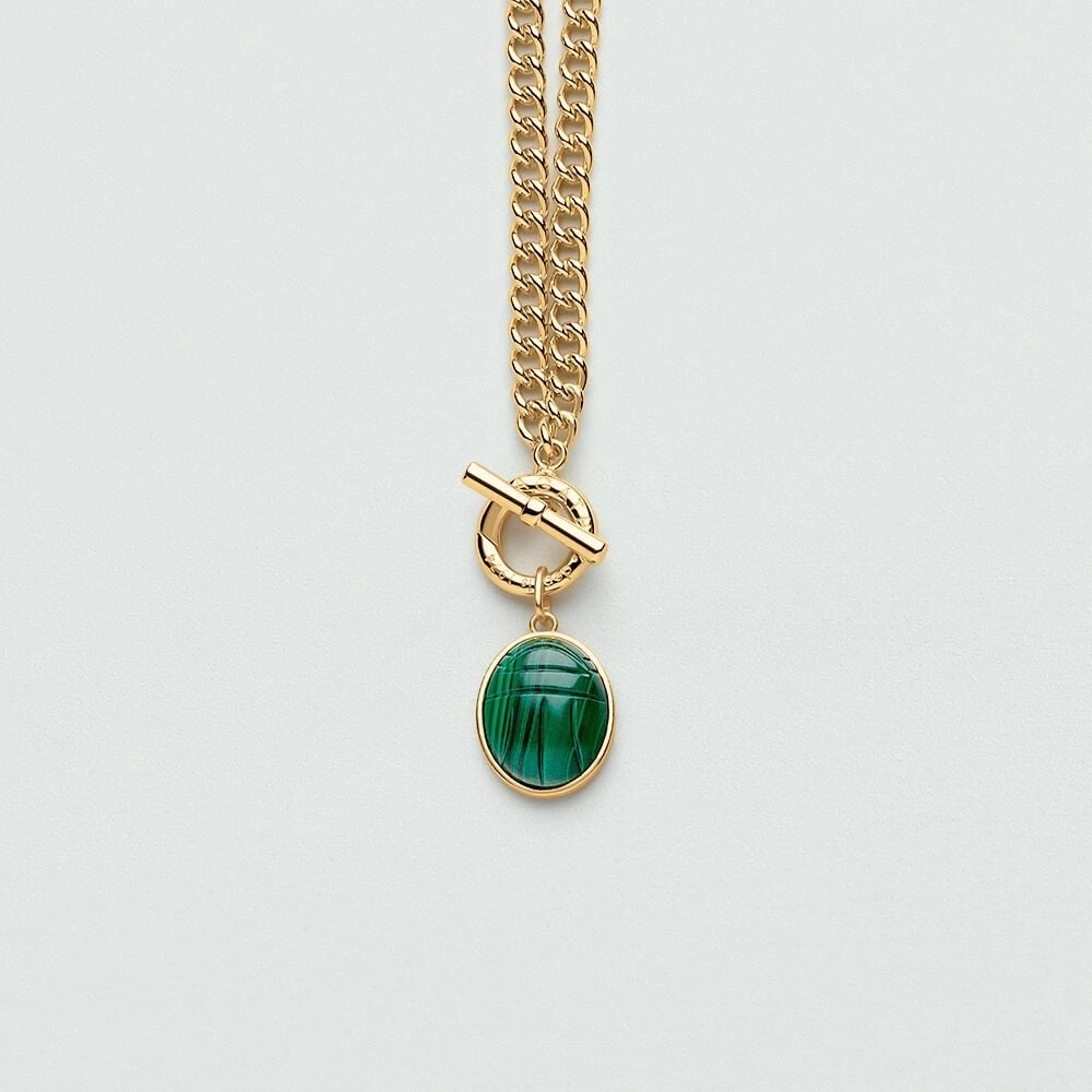 Pendentif SCARABÉ MALACHITE 3 Pendentif SCARABÉ MALACHITE – Image 3