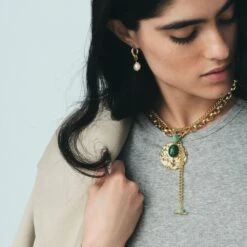 Pendentif SCARABÉ MALACHITE 17 Pendentif SCARABÉ MALACHITE -Agatha Boutique 02880065 658 TU M5