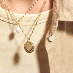 Pendentif MÉDAILLE CŒUR 17 Pendentif MÉDAILLE CŒUR -Agatha Boutique 02880068 157 TU M5