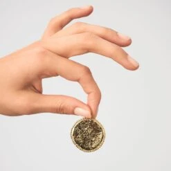 Pendentif MÉDAILLE TEXTURÉE -Agatha Boutique 02880134 157 TU M1