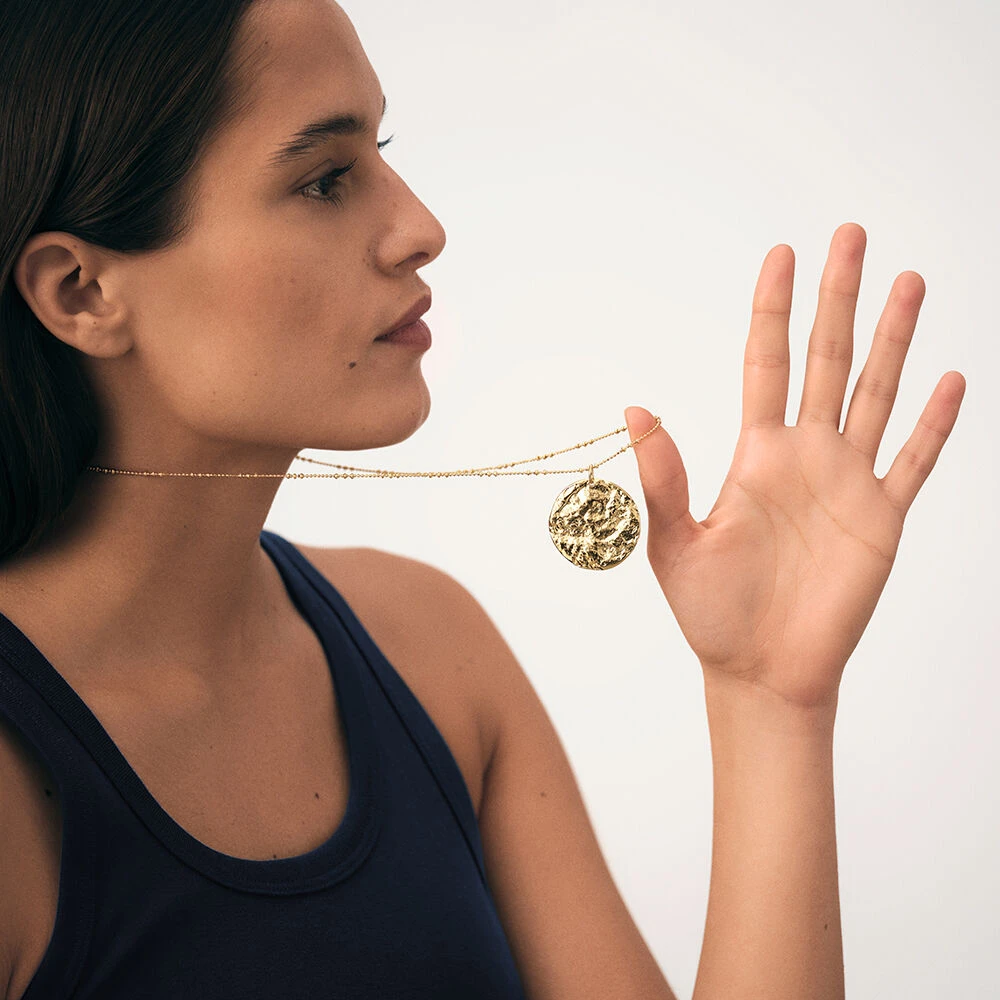 Pendentif MÉDAILLE MARTELÉE 3 Pendentif MÉDAILLE MARTELÉE – Image 3